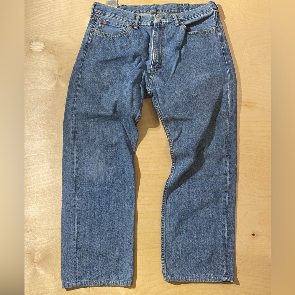 Levi's 505 Relaxed Fit Blue Jeans 38 x 30 (OD)